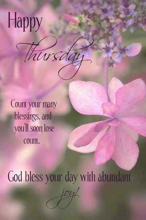 Good Morning Thursday God Bless Your Day With Abundant