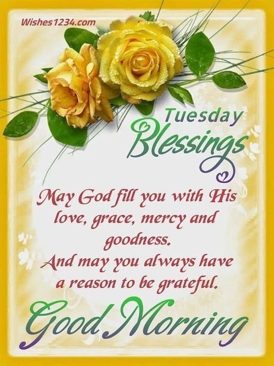 Good Morning Tuesday Blessing