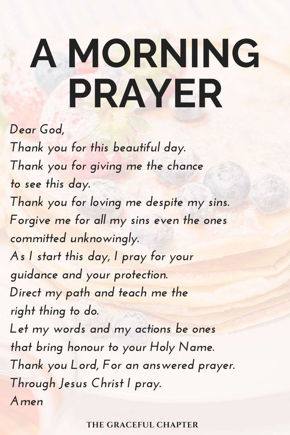 Morning Prayers In English - Good Morning Blessings